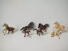 Vintage Hagen Renaker miniature mini horse figurine lot rearing saddle repair