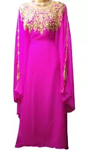 SALE BLING PINK DUBAI WOMEN FARASHA JILBAB ARABIAN DESIGN FOR WOMEN MS 285