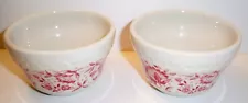 2 Vintage Syracuse China Mayflower Custard Cups/Fruit Bowls