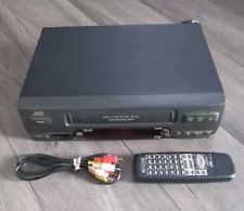 JVC HR-A55U VCR VHS Player Hi-Fi Pro-Cision 19U Head With Remote & AVs TESTED