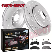 Front Drilled Brake Rotors Pads For Ford F-150 F150 Lincoln Navigator 2010-2020