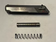 USED ACCU-TEK AT-380 COMPLETE SLIDE REAR SIGHT EXTRACTOR STAINLESS.380 BARREL