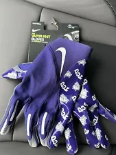 Size XXXXL - Nike Vapor Knit TCU Horned Frogs PE Football Gloves DX5301 503 JJ