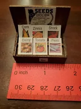 Miniature Dollhouse Display Shelf For Seeds Corn,Peas,Tomato, Daisy, Zinnia, Sto