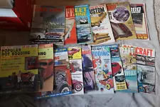 Vintage Lot of 15 Car magazines for the hot rodding and custom enthusiast.