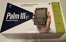 Vintage Palm IIIe 3e PDA Personal Digital Assistant w/ Box and Manuals - TESTED