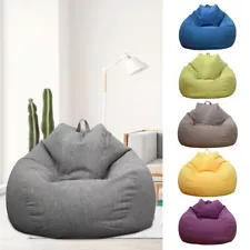 3Size Large Bean Bag Chair Indoor For Adults Kids Lazy Lounger Couch Sofa KC