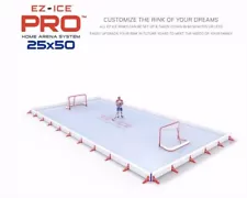 EZ Ice rink 25x50 GOOD CONDITION, USED FOR 2 SEASONS, NEW 25x45 LINER INCLUDED.