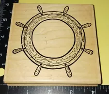 Ship stern, pirate ship wheel, stampeddlers, big,,C2, wooden