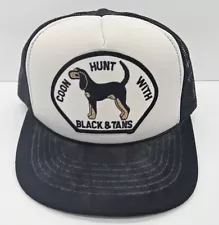 Black and tans Coon Hound Hunt Vintage Snapback Baseball Cap Hat