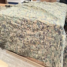 USMC MARPAT Woodland Reversible Field Tarp Hasty Shelter Tarpaulin USGI Marines