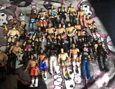 WWE WWF Wrestling Figures Lot Of 33 Accessories And Spare Parts Included