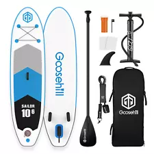 GOOSEHILL Inflatable Stand Up Paddle Board Sup Surf Board with Paddle Accessory