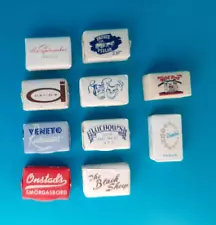 10 Vintage Californian, NY, Canada Restaurant Advertising SUGAR CUBES, unopened