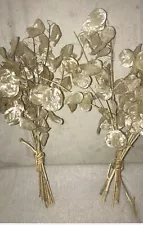 Lunari Biennias Branches Silver Dollar Branch, Money Plant Wedding Centerpiece