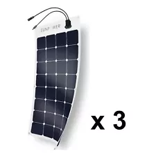 100W x 3 = 300W Flexible Authentic SunPower Solar Panel Great for RV and Camping