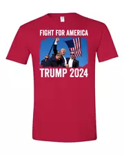 Donald Trump 2024, FIGHT FOR AMERICA T-Shirts, Support FOR PRESIDENT.