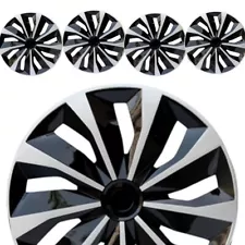 13 inch Hub Caps Wheel Covers Fit for Toyota Camry Hub Caps 4pcs Silver&Black