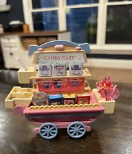 Calico Critters Sylvanian Families Village Sweet Shop Cart Wagon Candy Set