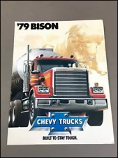 1979 Chevrolet Bison Semi Truck Original Car Sales Brochure Catalog