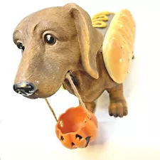 Dachshund in Hot Dog Halloween Costume 'Too Cute To Spook' Cracker Barrel