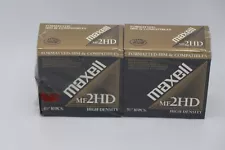 Maxell MF 2HD 3 1/2" Floppy Disks Formatted For IBM Brand New NOS Sealed