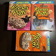 Lot Of 3 Limited Reese’s Puff Cereal! (Travis Scott, Lil Yachty, And Kaws)