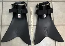 Force Fin Adjustable Float Fins One-size Black EUC