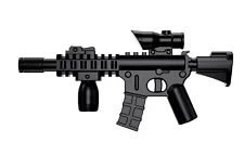 M4 Tactical Assault Rifle fits compatible with toy brick minifigures Army M4