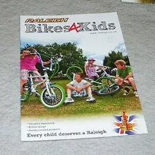 RALEIGH Bikes 4 Kids SALES BROCHURE Pub no RALKID12 Not dated ?2012 NEON CHOPPER