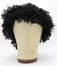 Ailimei Jerry Curl 8" Short Curly Wig 100% Brazilian Human Hair Natural Black