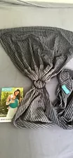 Moby Used Ring Sling Gray Stripe Baby Wearing Carrier Sturdy Unisex