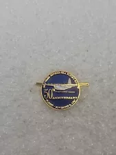 Howard Hughes H-1 Racer Aircraft Plane 50th Anniversary Lapel Pin