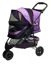 Pet Gear No-Zip Special Edition 3 Wheel Pet Stroller for Cats/Dogs, Zipperles...