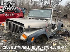 2006 Jeep Wrangler 2DR Rubicon LWB 4.0L MT 4X4 Partout For Parts Only DM 1ST‼️ð