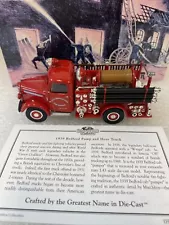 MATCHBOX Fire Engine Series 1939 Bedford Pump & Hose FIRE Truck YFE17-M NOS 1997