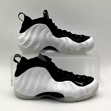 Men's Size 6.5 Nike Air Foamposite One White Silver Black Sneakers DV0815 100