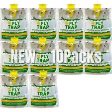 10 pack Outdoor Fly Traps - Disposable, Hanging Outdoor