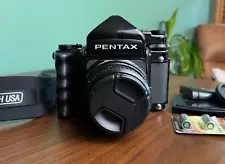 Pentax 67 Late Film Camera, TTL Meter Finder, 90mm F2.8 Lens 6x7 - Film Tested