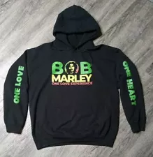 Bob Marley One Love Hoodie Mens Large Black Pullover One Love Experience