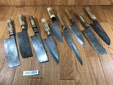 Damaged Lot of Japanese Chef's Kitchen Knives hocho set from Japan KB992