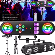 Complete Professional 5in1 Stage LEDs Lights DJ Band Party DMX System & Stand