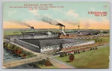 Kalamazoo Stove Company Factory Michigan MI 1910s Advertising Postcard