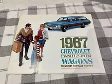 1967 Chevy Chevrolet Station Wagon Sales Brochure Catalog Booklet Old