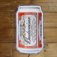 Budweiser Beer Can LED Neon Sign - Vintage Style Bar Pub Man Cave Light K1