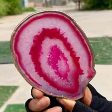 146G Natural Beautiful Agate Geode Druzy Slice ExtraLarge Gemstone