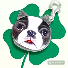 New REALISTIC Boston Terrier Dog Puppy Coin Purse Bag FREE SHIPPING 2 items!