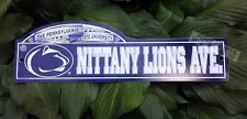 Penn State Nittany Lions Football Basketball 17" Plastic Durable PSU Street Sign