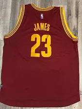 *IRREGULAR [no Front] #23 James Cavaliers Red Swingman Jersey Mens 2XL +2Length