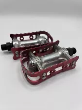 KKT FMX Lightning Pedals Red Old School BMX OG 1980s